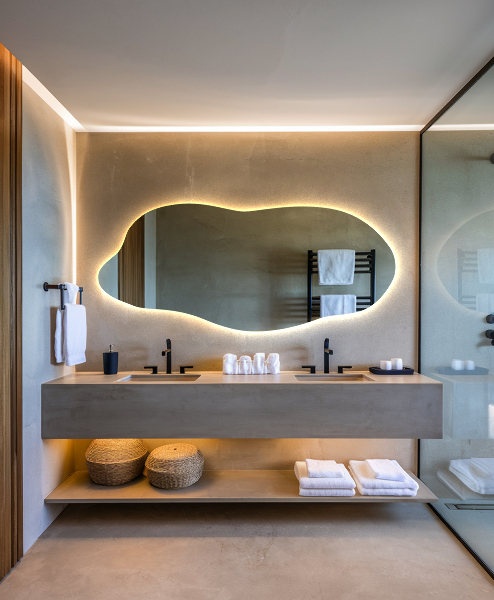 Led ogledalo nepravilna oblika 35x80 cm