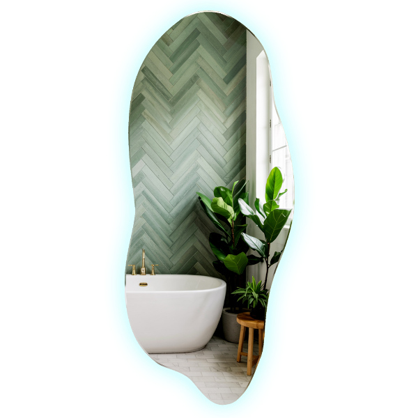 Led ogledalo nepravilna oblika 40x90 cm