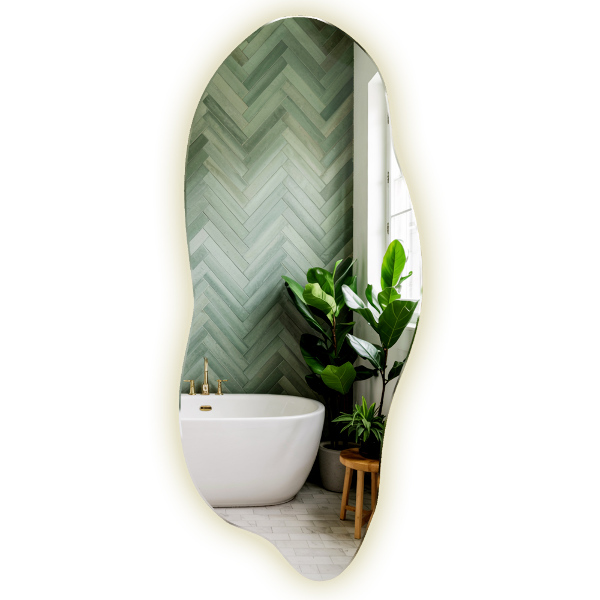 Led ogledalo nepravilna oblika 40x90 cm