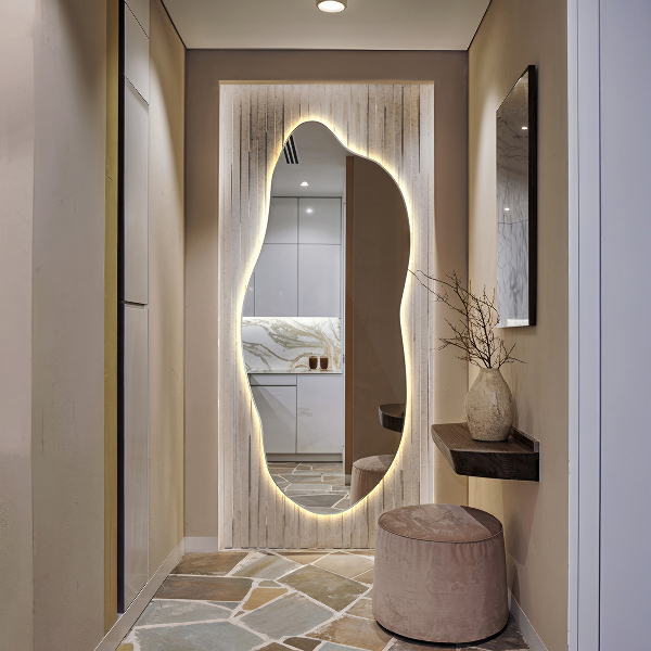 Led ogledalo nepravilna oblika 45x100 cm