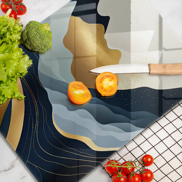 Steklena podloga za rezanje Abstraktne gore