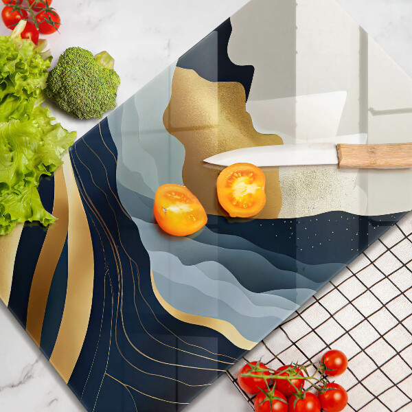 Steklena podloga za rezanje Abstraktne gore