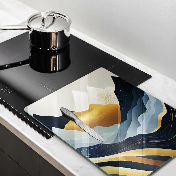 Steklena podloga za rezanje Abstraktne gore