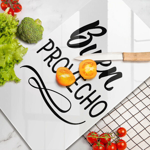 Steklena podloga za rezanje Buen provecho