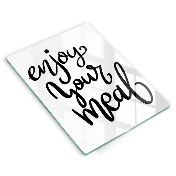 Steklena podloga za rezanje Enjoy your meal