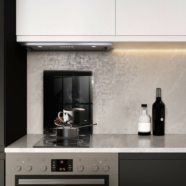 Steklena podloga za rezanje Skodelica vroče kave