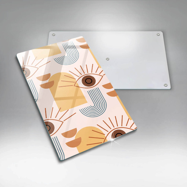 Steklena podloga za rezanje Boho vzorec oči
