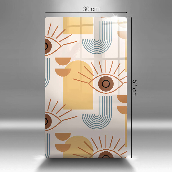 Steklena podloga za rezanje Boho vzorec oči