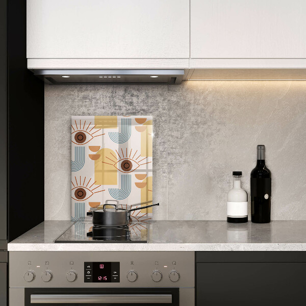 Steklena podloga za rezanje Boho vzorec oči