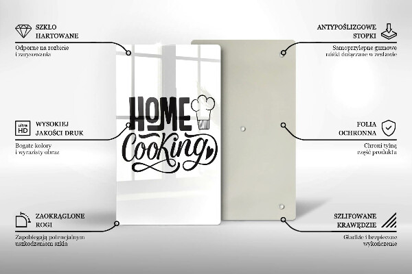 Steklena podloga za rezanje Home cooking
