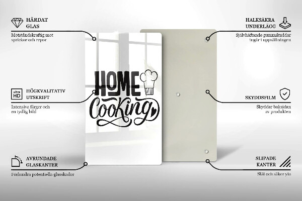 Steklena podloga za rezanje Home cooking