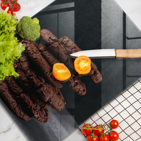 Steklena podloga za rezanje Čokoladni piškoti