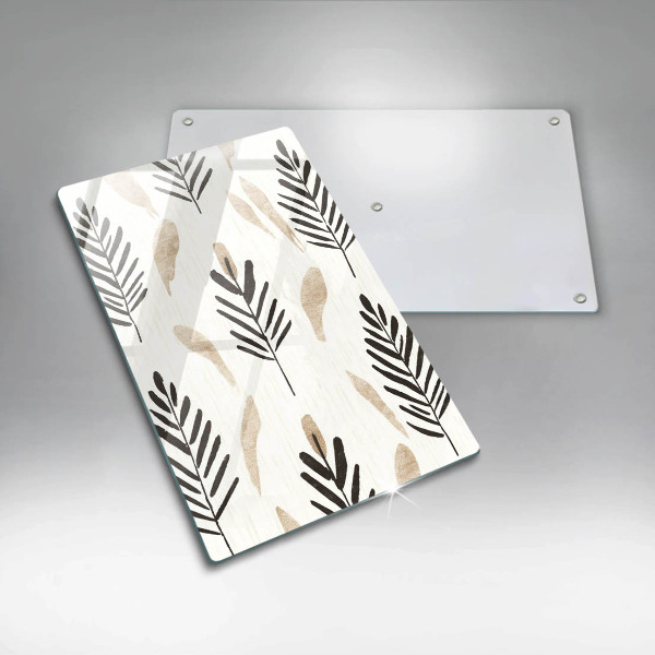 Steklena podloga za rezanje Boho rastline
