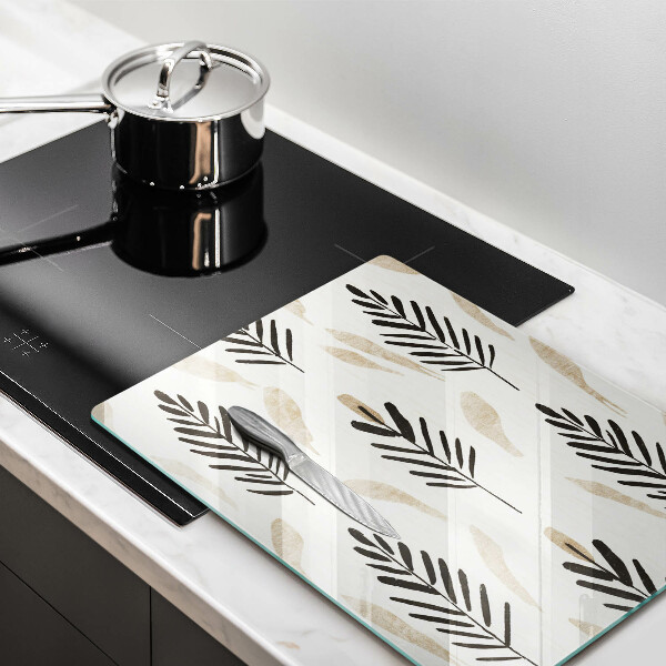 Steklena podloga za rezanje Boho rastline