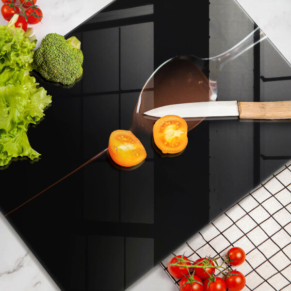 Steklena podloga za rezanje Žlička čokolade