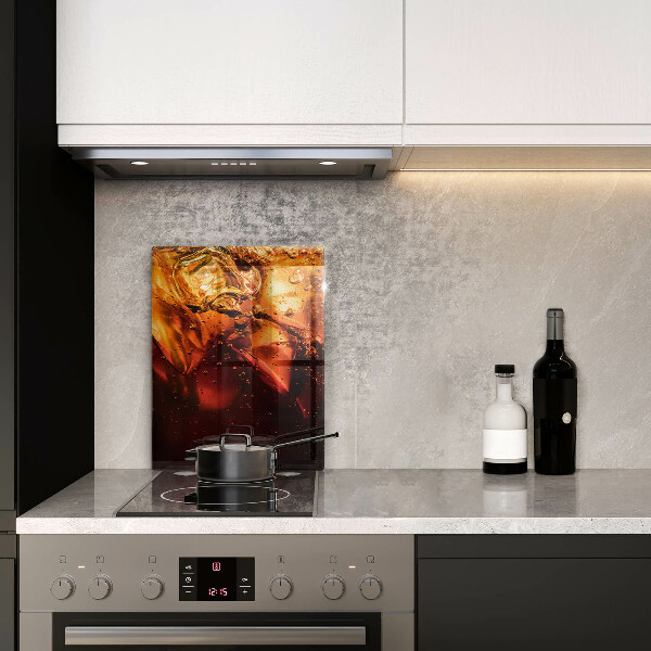 Steklena podloga za rezanje Cola pijača z ledom