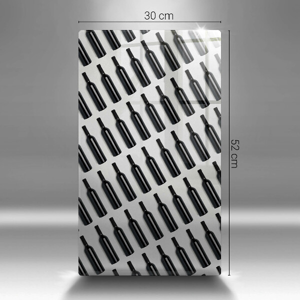 Steklena podloga za rezanje Steklenice črnega vina