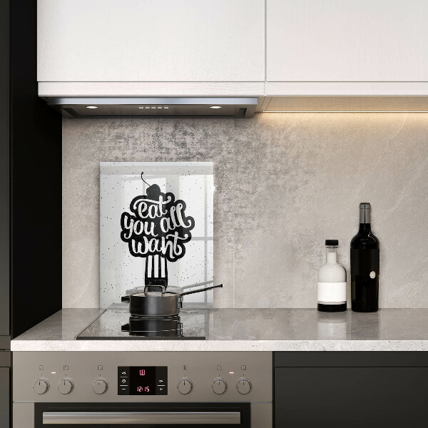 Steklena podloga za rezanje Eat all you want