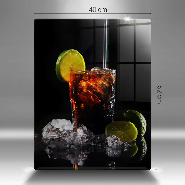 Steklena podloga za rezanje Zemeljska pijača z ledom