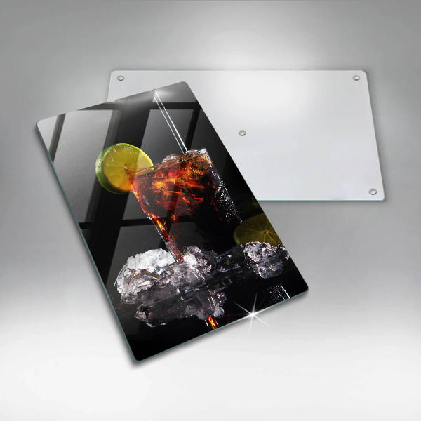 Steklena podloga za rezanje Zemeljska pijača z ledom