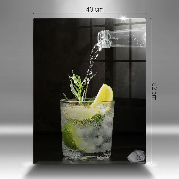 Steklena podloga za rezanje Kozarec vode