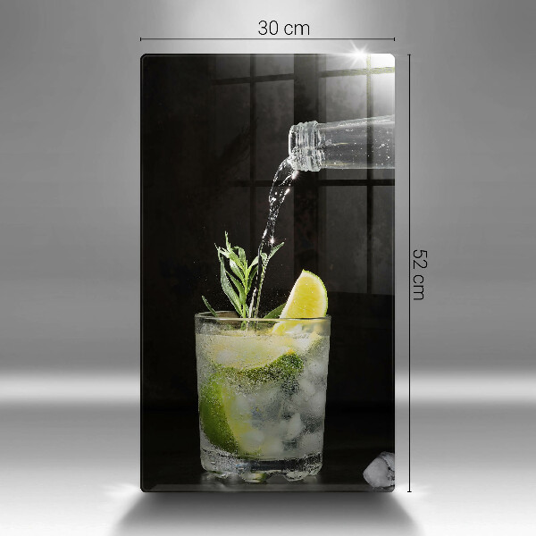 Steklena podloga za rezanje Kozarec vode