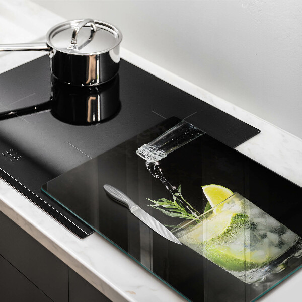 Steklena podloga za rezanje Kozarec vode