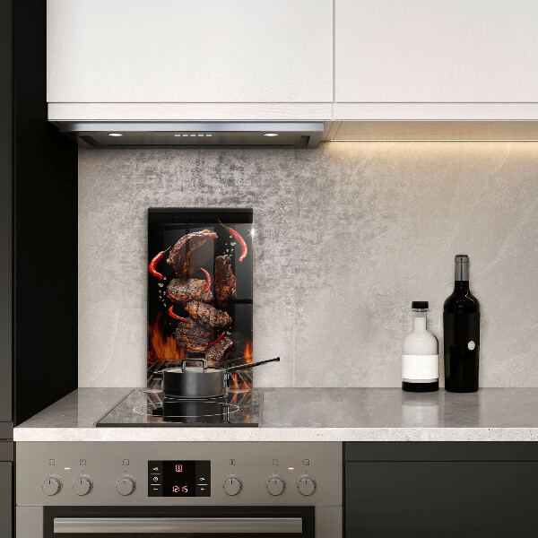 Steklena podloga za rezanje Meso na žaru