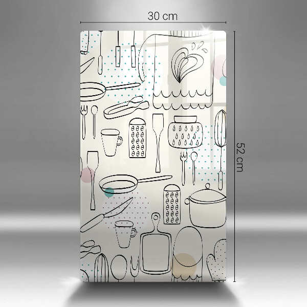 Steklena podloga za rezanje Kuhinjski dodatki