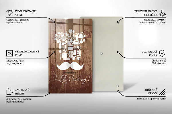 Steklena podloga za rezanje I like cooking