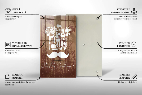 Steklena podloga za rezanje I like cooking