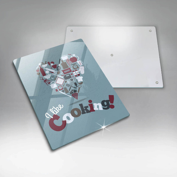 Steklena podloga za rezanje I like cooking