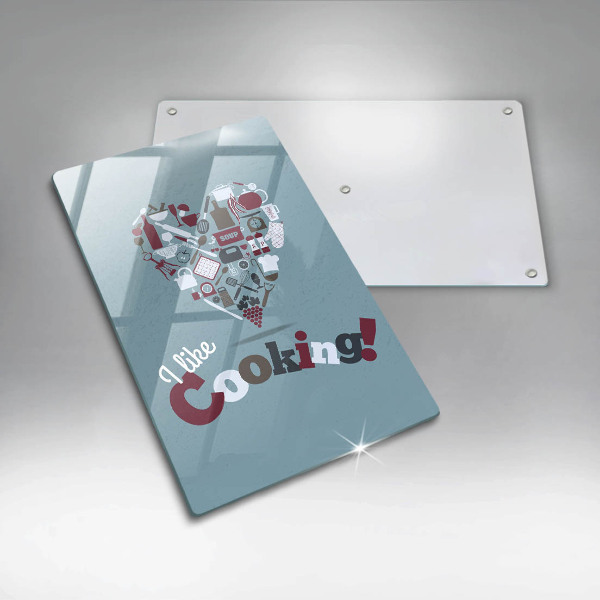 Steklena podloga za rezanje I like cooking