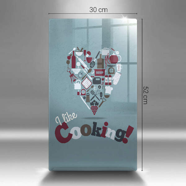 Steklena podloga za rezanje I like cooking