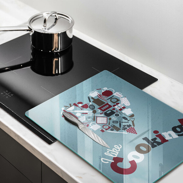 Steklena podloga za rezanje I like cooking