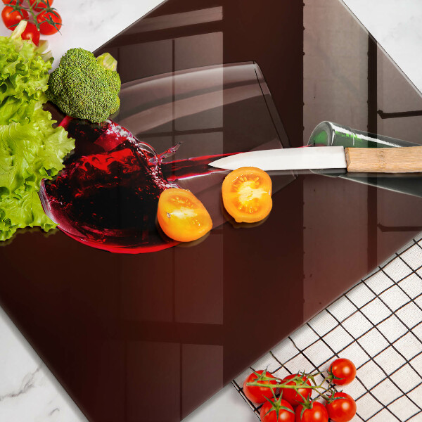 Steklena podloga za rezanje Kozarec vina