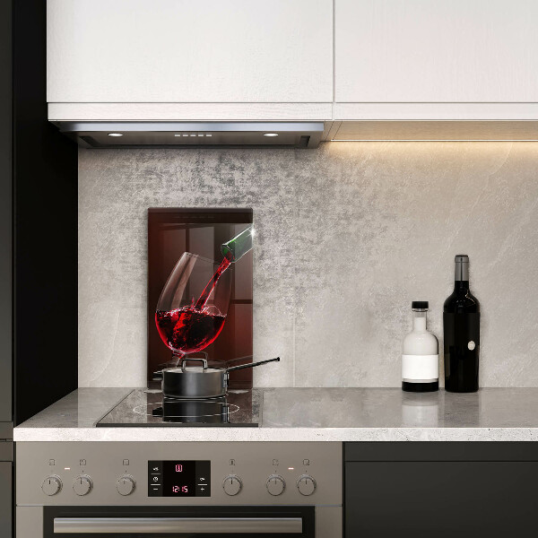 Steklena podloga za rezanje Kozarec vina