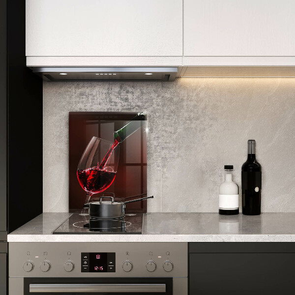 Steklena podloga za rezanje Kozarec vina