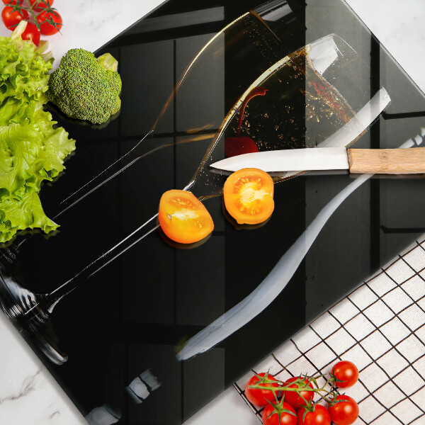 Steklena podloga za rezanje Kozarci za šampanjec