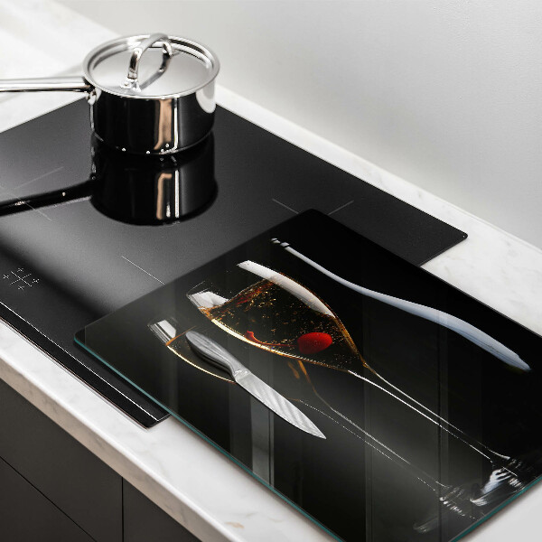 Steklena podloga za rezanje Kozarci za šampanjec