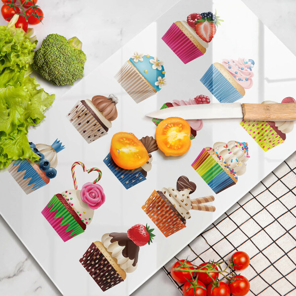 Steklena podloga za rezanje Ilustracija kolačkov