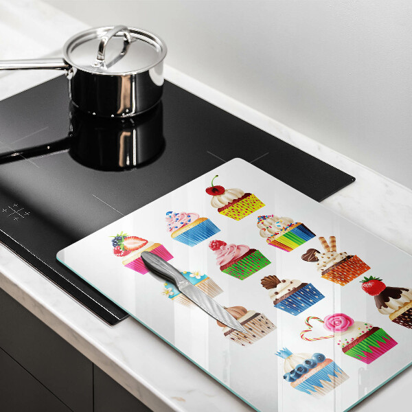 Steklena podloga za rezanje Ilustracija kolačkov