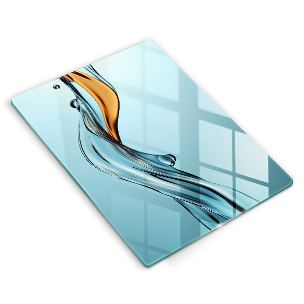 Steklena podloga za rezanje Vodni curek