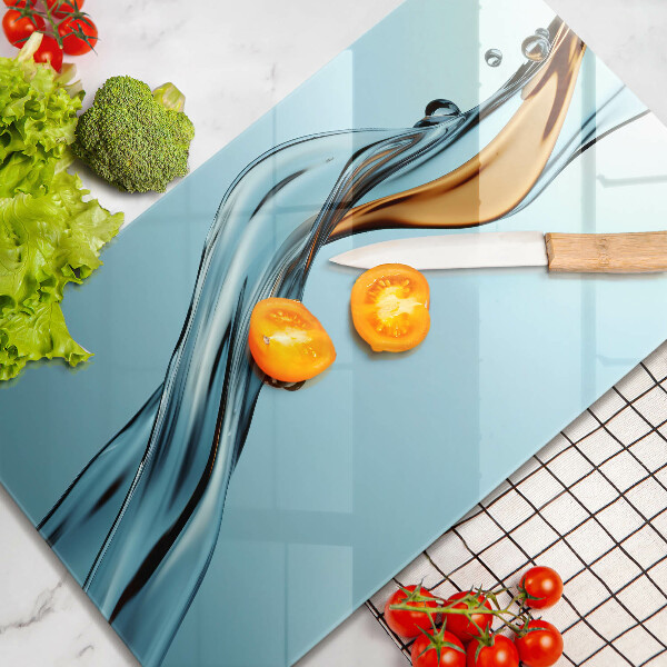 Steklena podloga za rezanje Vodni curek