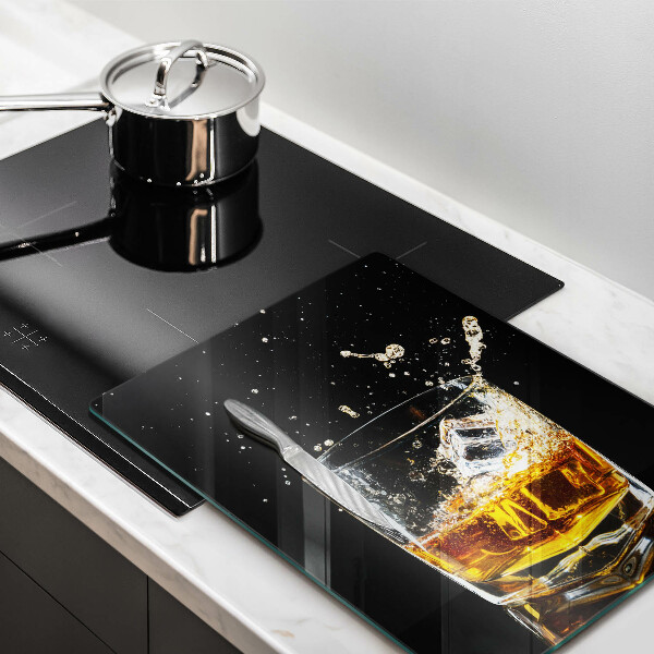 Steklena podloga za rezanje Kozarec viskija