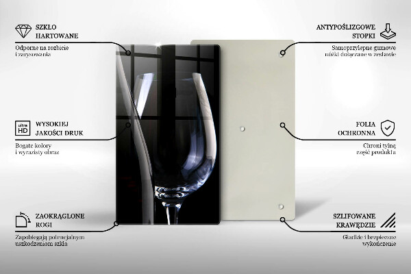 Steklena podloga za rezanje Steklenica in steklenica