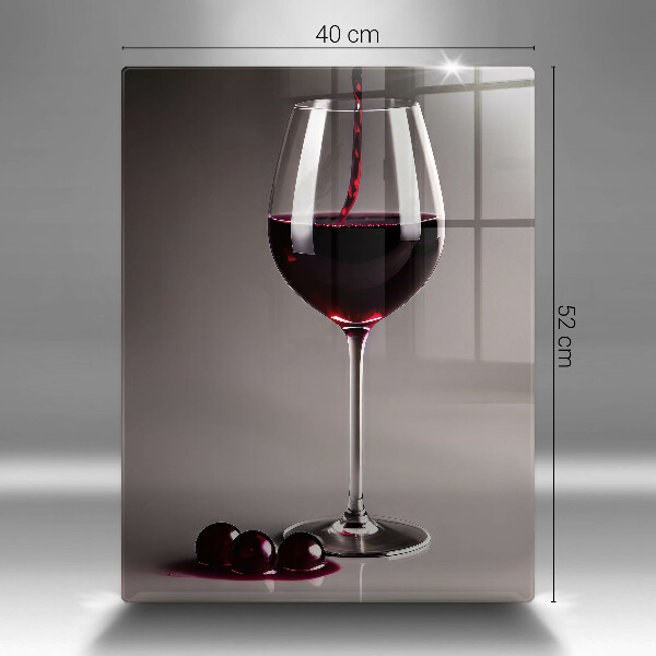 Steklena podloga za rezanje Kozarec in grozdje