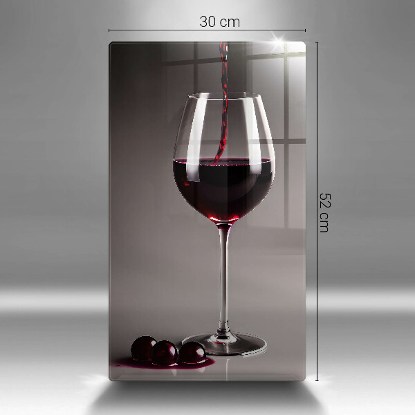 Steklena podloga za rezanje Kozarec in grozdje