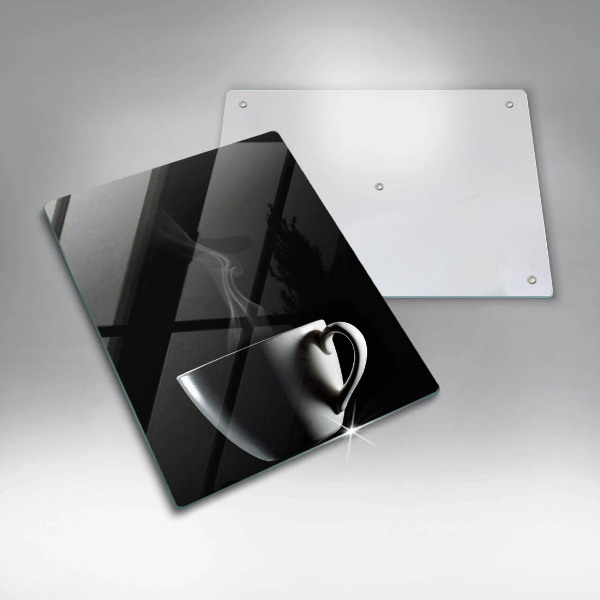 Steklena podloga za rezanje Skodelica čaja