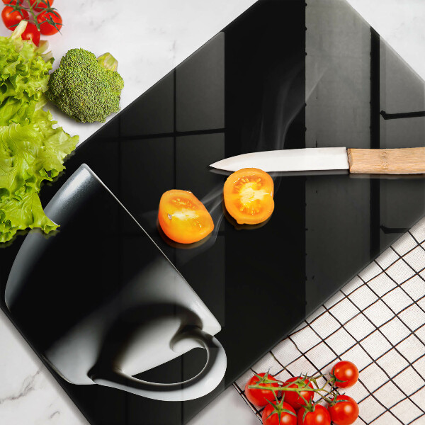 Steklena podloga za rezanje Skodelica čaja